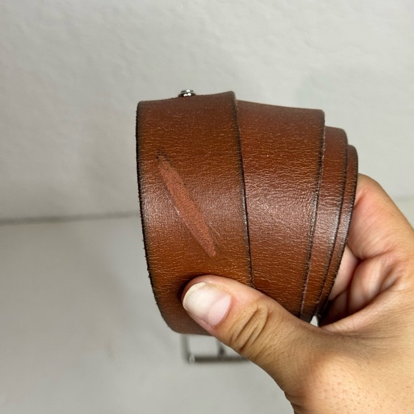 Polo Ralph Lauren Brown Leather Belt Men’s Size 36/90 - Picture 2 of 11